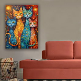 Wallity KNV9988 - 70100 Pintura Decorativa en Lienzo Multicolor 70 x 100 cm